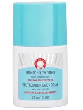 🔴 First Aid Beauty Bronze Glow Drops with Aqua Label and Bronze Serum! 🔥